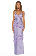 Inara Lilac Ruffle Maxi Dress Image