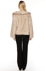 It Girl Sand Faux Fur Jacket Image