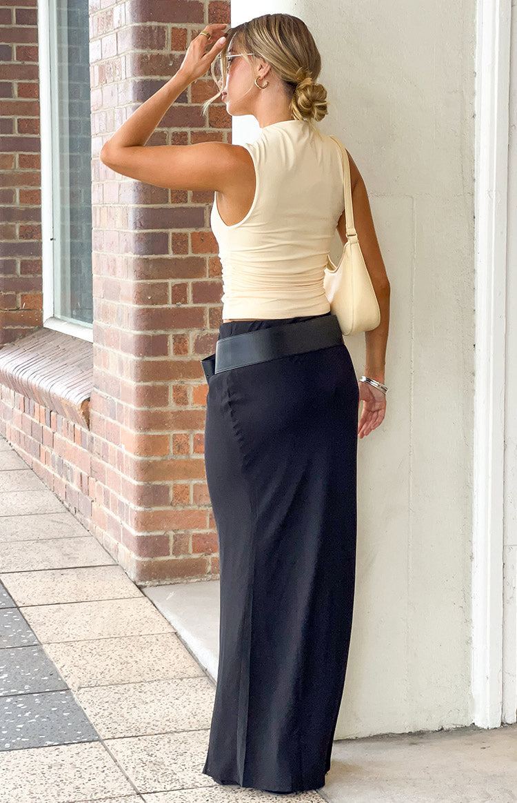 Jacqulin Black Maxi Skirt Image