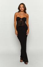Jacqulin Black Strapless Top Image