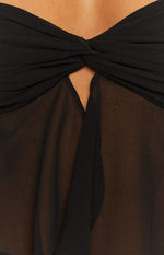 Jacqulin Black Strapless Top Image
