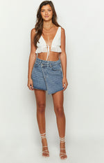 Jendi Denim Mini Skirt Image