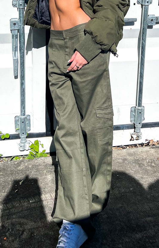 Josie Khaki Cargo Pants