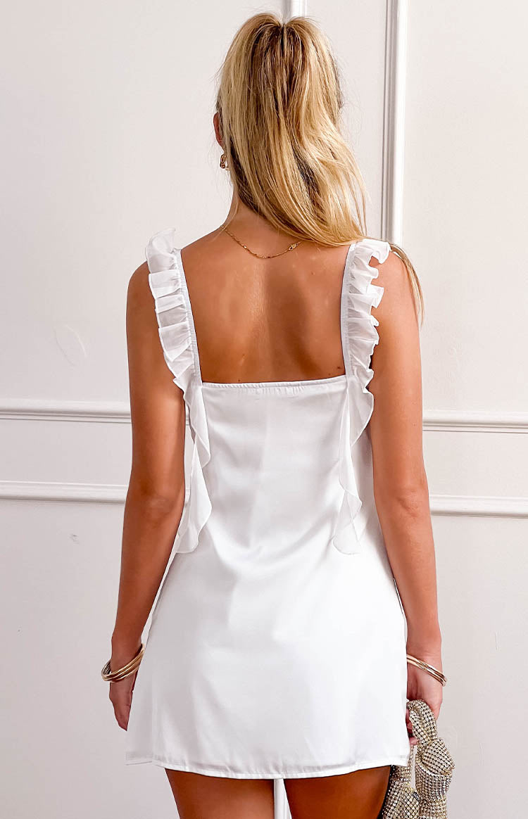 Joyce White Mini Dress Image
