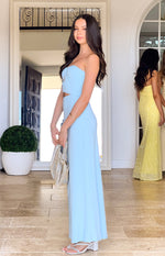 Kain Blue Strapless Maxi Dress Image