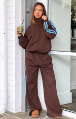 Kosie Chocolate And Blue Stripe Jacket Image