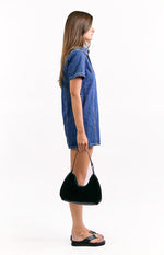 Lachie Dark Wash Denim Mini Dress Image