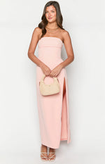 Lenora Pink Strapless Maxi Dress Image