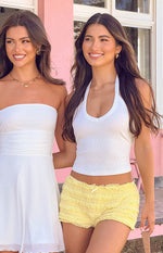 Sawyer White Halter Neck Top Image