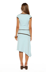 Levi Blue Contrast Bind Jersey Top Image