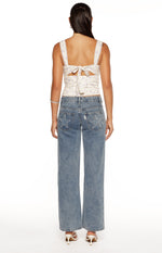 Louis Purple Floral Corset Top Image