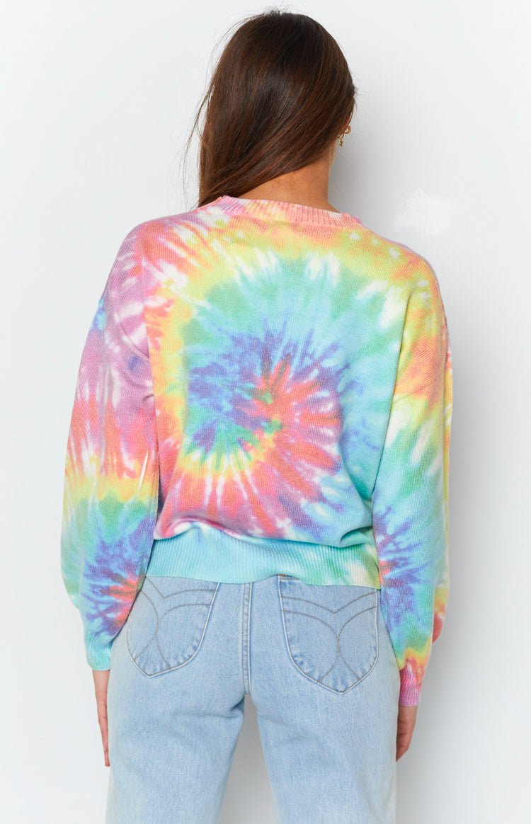 Love You Different Tie Dye Sweater Rainbow Image