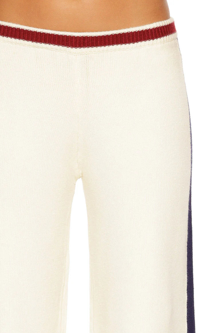 Luna Cream Knit Jacquard Track Pants Image