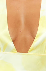 Lyra Yellow Halter Neck Maxi Dress Image