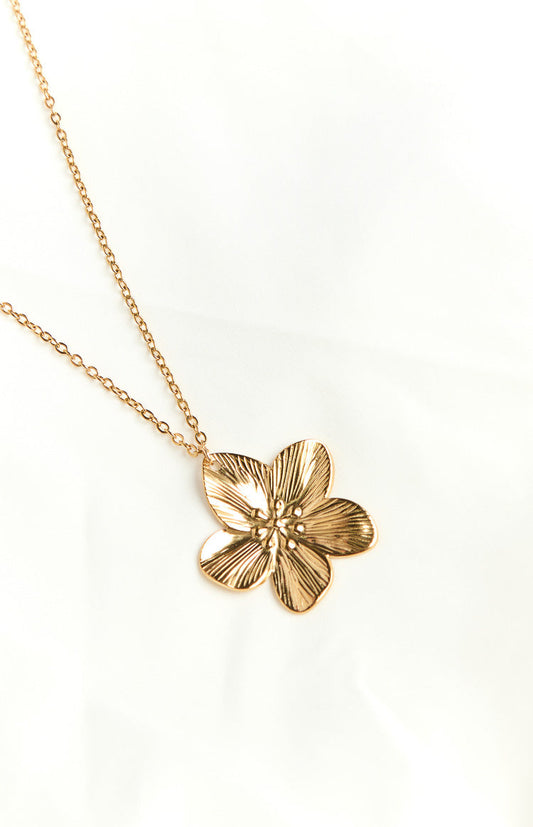 Missy Gold Frangipani Necklace