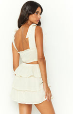Madelyn Cream Mini Skirt Image