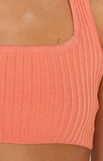 Mariah Orange Crop Top Image