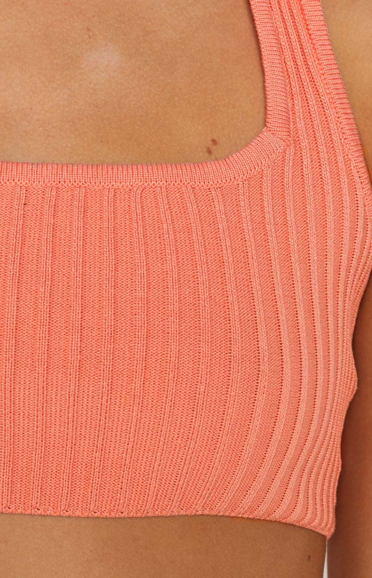Mariah Orange Crop Top Image