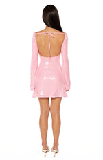 Marienne Light Pink Sequin Mini Dress Image