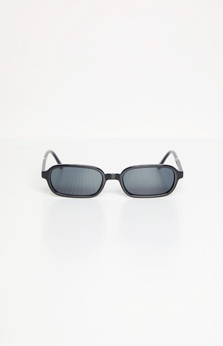 Otra Eyewear Frankie Black Rectangle Sunglasses Image