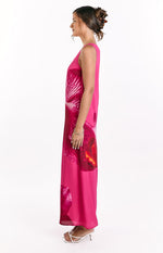 Paisleigh Pink Orchid One Shoulder Maxi Dress Image