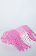Pink Check Blanket Scarf Image