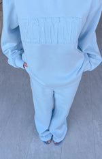 Pip Blue Mid Rise Slouch Fit Trackpants Image