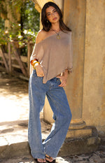 Pipa Metallic Knit Poncho Image