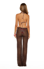 Pixie Brown Crochet Pants Image