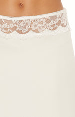 Reighn White Lace Detail Midi Skirt - PRE ORDER Image