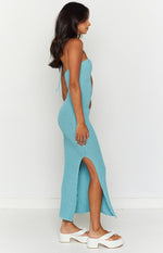Renata Blue Cut Out Midi Dress Image