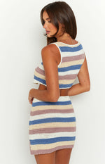 Rosita Stripe Crochet Mini Skirt Image