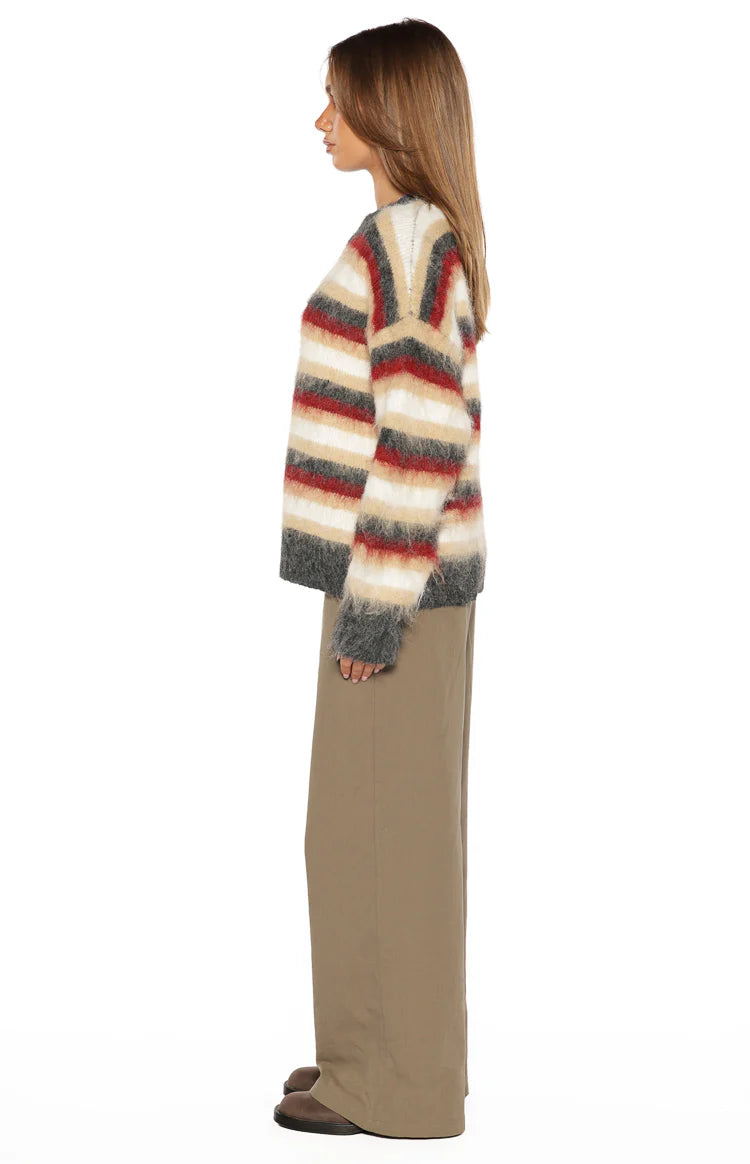 Sicily Multi Stripe Oversized Sweater Image