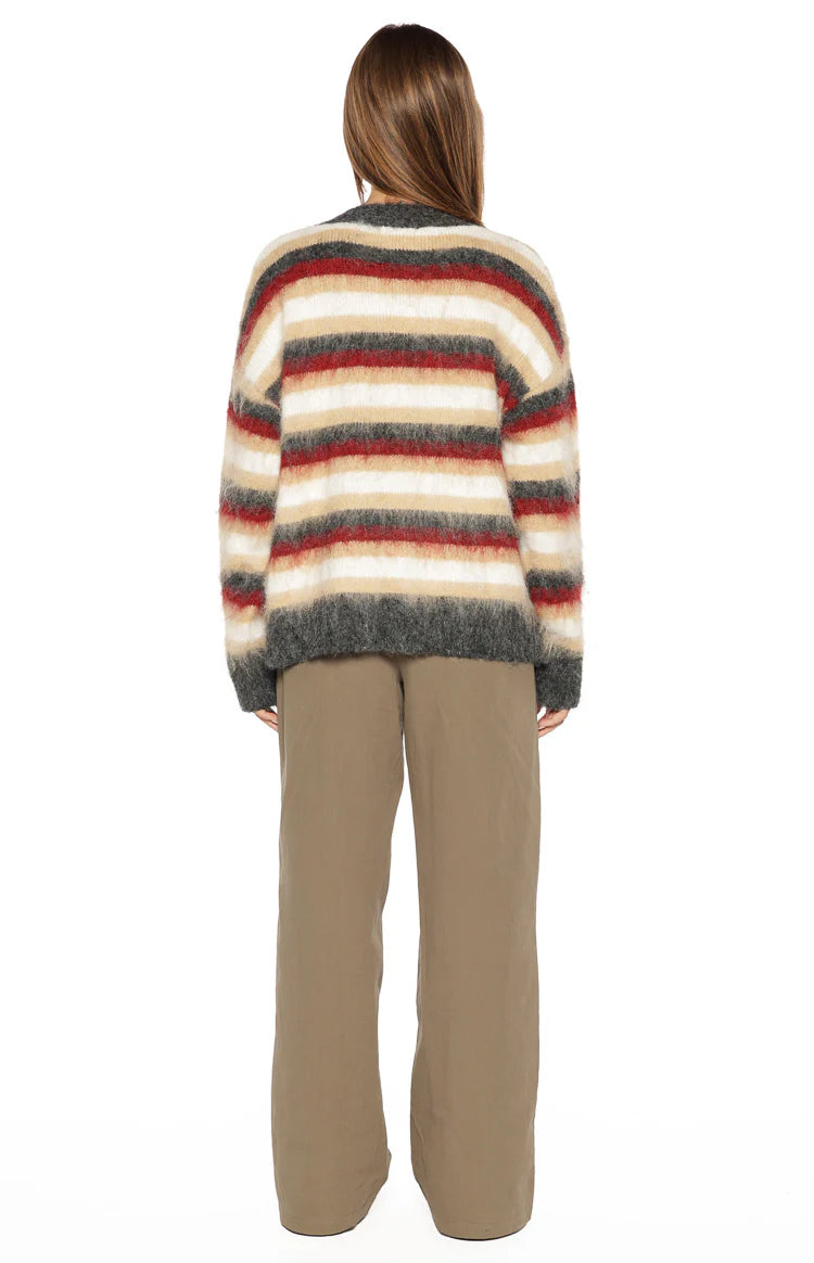 Sicily Multi Stripe Oversized Sweater Image