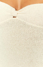 Skye Cream Knit Midi Dress Image