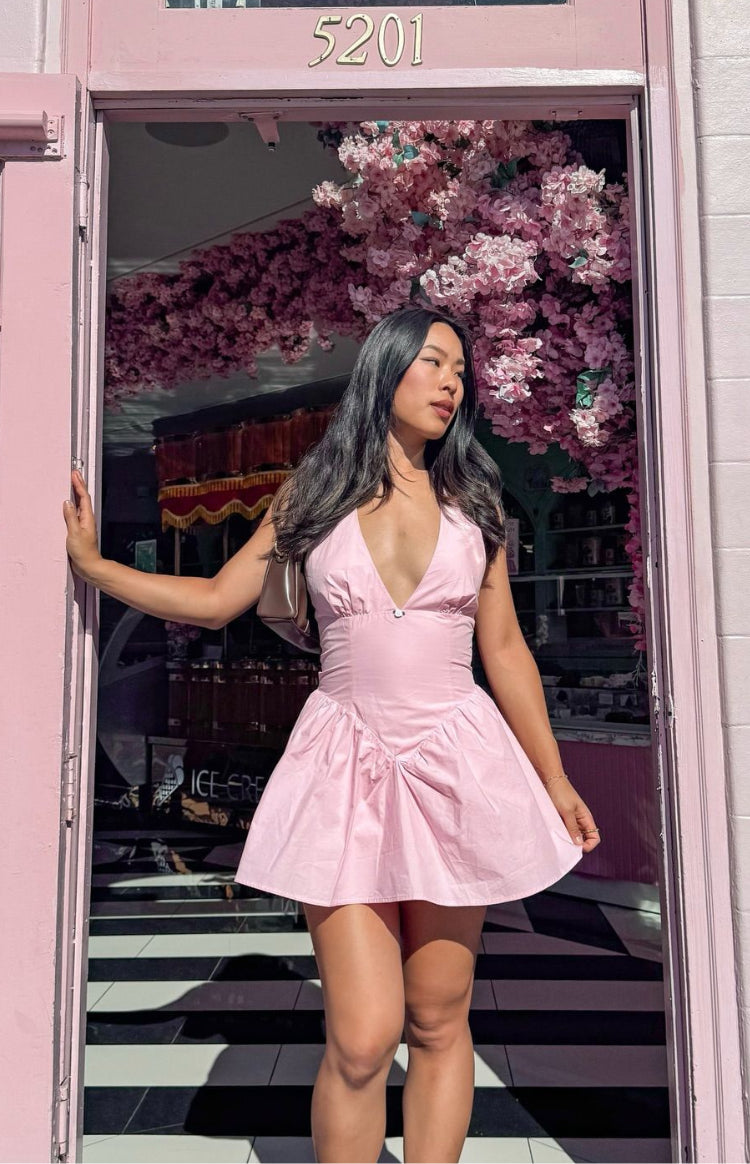 Sonnet Pink Micro Mini Dress Image