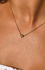 Stassi Gold Heart Letter Necklace Image
