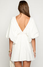 Torie White Short Sleeve Mini Dress Image