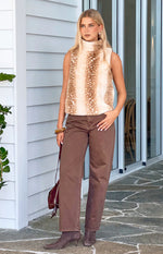 Valeria Brown Carrot Fit Jeans Image