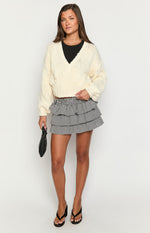 Verity Cream Knit Wrap Cardigan Image