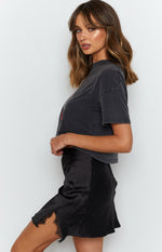 Vivian Lace Mini Skirt Black Image