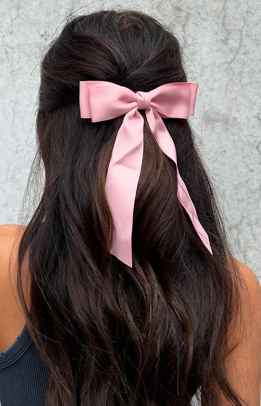 Whimsy Willow Pink Bow Hair Clip (FREE over $110)