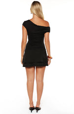 Yolanda Black Off Shoulder Mini Dress Image