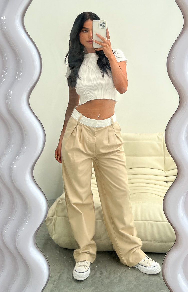 Zion Tan Waist Pant Image