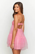 Amba Pink Strapless Mini Dress Image