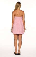 Anderson Red Stripe Strapless Mini Dress Image