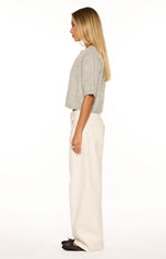 Aurelia Light Grey Short Sleeve Cropped Cardigan Image