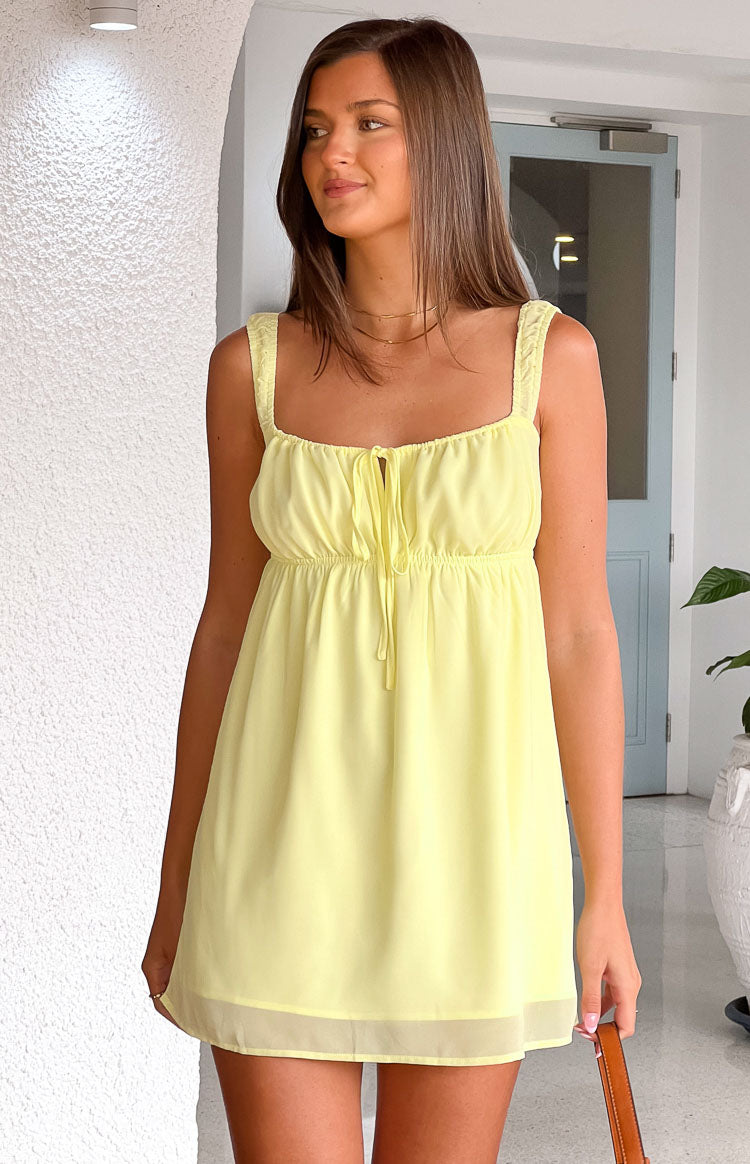 Brooke Yellow Mini Dress Image