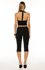 City Lights Black Jersey Capri Pants - PRE ORDER Image