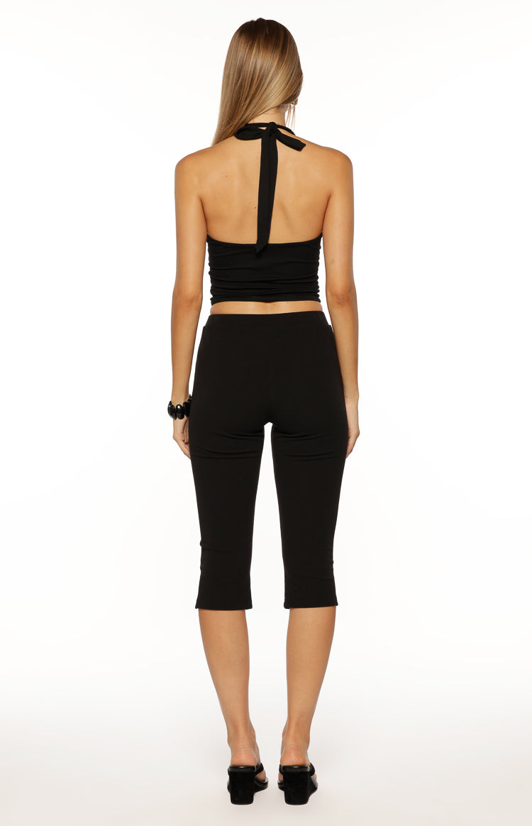 City Lights Black Jersey Capri Pants - PRE ORDER Image